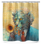Lion's Regal Roar Shower Curtain